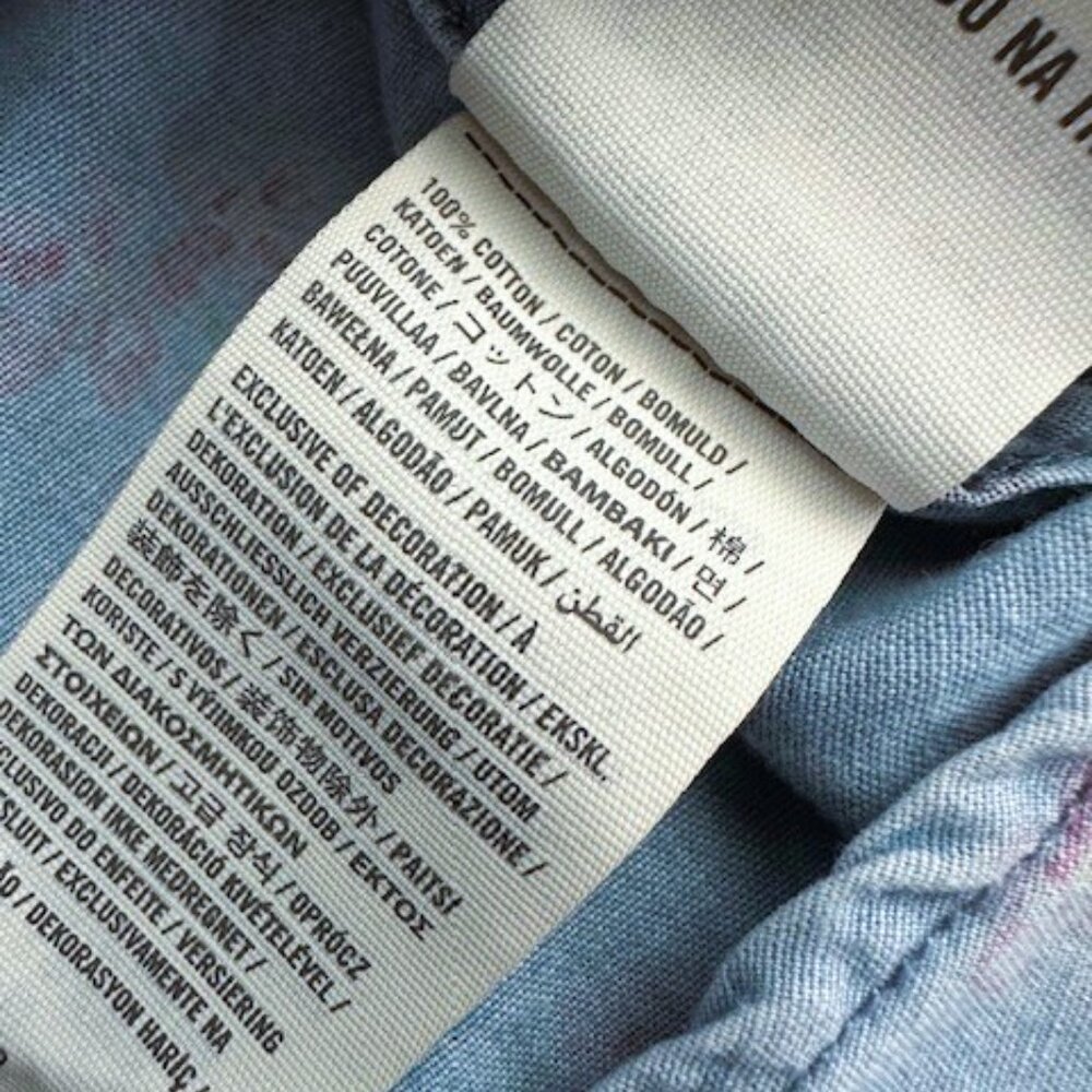 Abercrombie & Fitch Women's Denim Floral Butto Up Shirt- Size Small - Picture 9 of 12